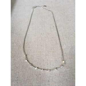 Stella & Dot Silver Celestial Choker Necklace